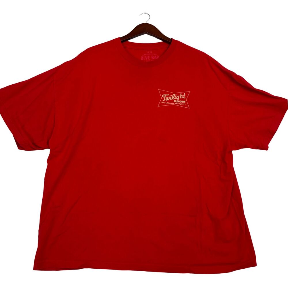 Dive Bar Twilight Room Portland Oregon T Shirt Mens XXXL Red Bar Graphic Tee 3XL